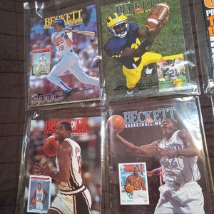 Lot 4 Beckett Sport Card price guide Baseball, football, basketball NBA MLB NCAA